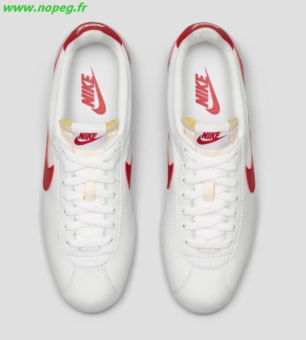 nike cortez homme rouge blanche